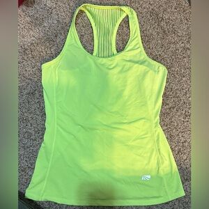 Marika tek Dry-wok Performance Wear, Lime Green Tank, Size Small